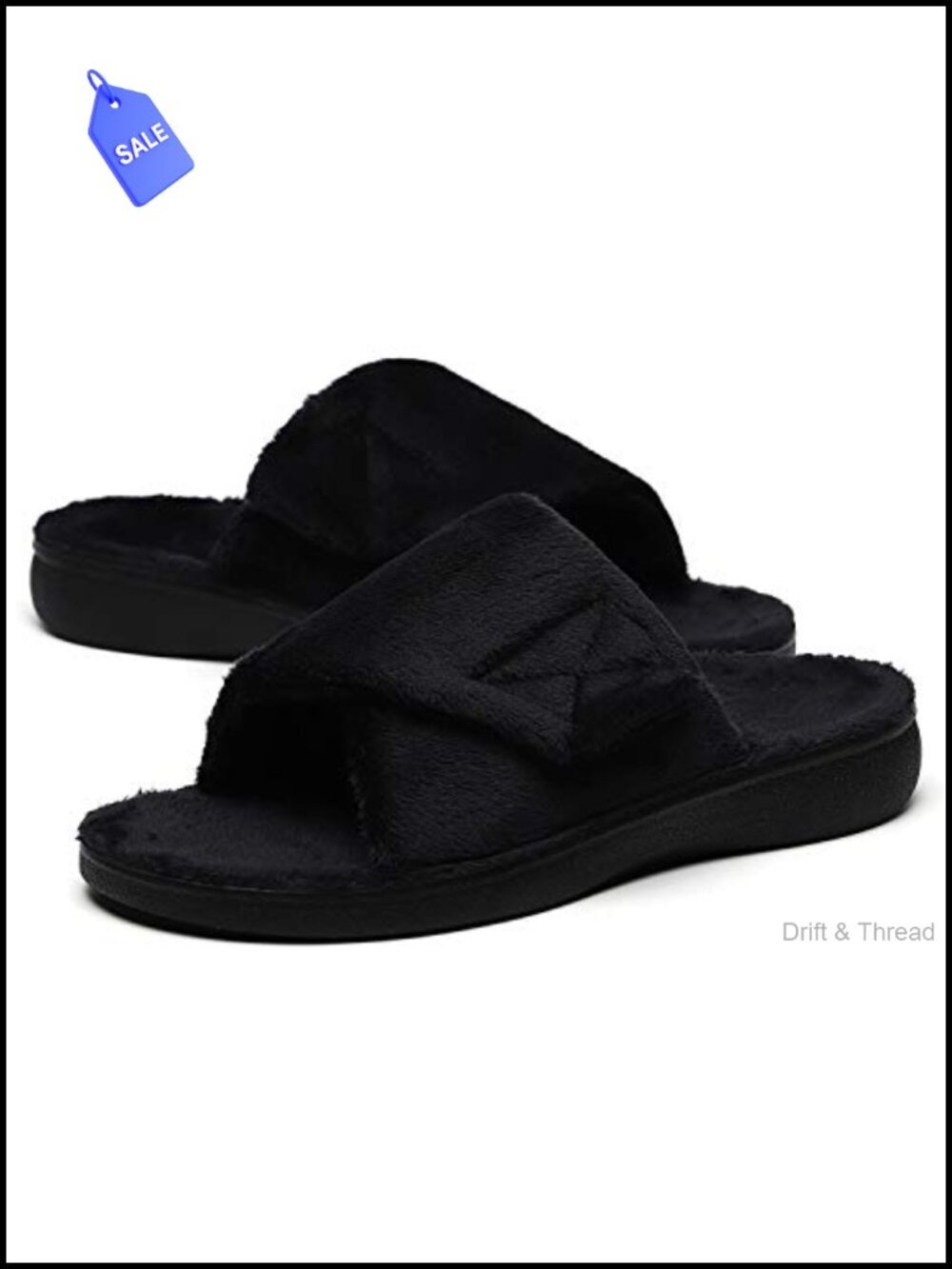 Orthopedic Fuzzy Slippers with Arch Support and Heel Cup - Plantar Fasciitis